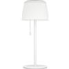Eglo Lampada solare da tavolo Scordiano, a batteria, per esterni, con interruttore a tirante, senza fili, in acciaio e plastica bianca, colore luce: bianco caldo/bianco freddo, IP44