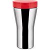 Alessi Caffa GIA24 R - Travel Mug di Design a Doppia Parete in Acciaio Inossidabile 18/10 e Resina Termoplastica, Rosso
