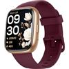 KALINCO Alexa Smartwatch, IP68 Orologio Uomo Donna, Chiamate Bluetooth, 100+ Modalità Sport, Frequenza Cardiaca/Stress/Ossigeno, Promemoria Salute, Regalo Android iOS