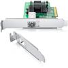 REDLUX 10Gb Ethernet PCIE Network Card for Intel X520-DA1, 82599ES Chip,Single SFP+ Port,PCIe 2.0x8, 10G NIC Card with half & full height bracket Support Windows 7/8/10/Linux/Vmware