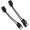 XLKJ 1 Paia Cavo Adattatore Passivo，Adattatori Poe Ethernet Adattatore Splitter per Access Point Wireless,Altri Dispositivi,ecc