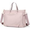 GOLF SUPAGS Borsa Tote per Laptop da 15.6 Pollici, Borsa a Tracolla per Computer Borsas da Lavoro Grande per Donna, Custodia per Laptop Borsas Elegante per Viaggi D'affari (Grigio Rosato)