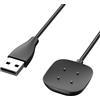 QEINZOY Caricatore per Fitbit Sense 2 / Fitbit Versa 4 / Fitbit Versa 3 / Fitbit Sense, USB Caricabatterie Cavo di Ricarica per Fitbit Versa 4/3/Sense/Sense 2 Smartwatch, 3.3FT/100CM