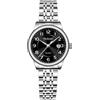 Taxau Orologi per le donne numeri arabi piccolo quadrante facile lettura orologi da donna stile semplice data orologi impermeabili in acciaio inossidabile per le donne Reloj para Mujer