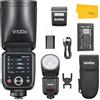 GODOX V100C V100 C Flash Testa Rotonda Compatibile con Canon, Speedlite Strobo Luce Flash TTL Wireless 2.4G con 2980mAh batteria Schermo Tattile Sub-flash Staccabile, Supporto Tipo C