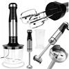 Huslog Frullatore a immersione, 3 in 1, Turbo, Multifunzione, 1000W, Lama, Misurino da 600 ml, Serbatoio