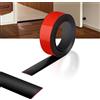 ZTVOWTO Striscia di soglia strisce di transizione del pavimento striscia divisoria autoadesiva per porta del pavimento striscia di rivestimento del bordo del pavimento (Nero, 200cm-5cm)