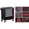 BGS Kraftmann BGS Diy 6058 - Carrello da officina, 7 cassetti, 1 porta laterale, con 250 attrezzi
