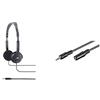 JVC HA-L50B Mini/leggere & Goobay 50090 Cavo di estensione per cuffie e audio AUX; a 3 pin; jack da 3,5 mm 3,5 mm maschio (3 pin, stereo) a 3,5 mm maschio