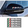 DADYM Stemma per auto 3D per Alfa Romeo 4C 147 156 166 159 Giulietta Giulia Spider GT Stelvio,Emblema Adesivo Con Logo Accessori Cofano Anteriore Posteriore Emblema Logo Bagagliaio Decorazione fai da te