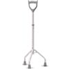 REMEDIA ONE - Bastone per Anziani Tripode con Manico Chiuso e Impugnatura Anatomica - Bastone Tre Piedi per Anziani con Puntali Antiscivolo - Tripode Alluminio (manico chiuso - impugnatura anatomica)