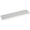 SHOPPING GOOD Griglia Ricambio per Canaletta Drenaggio Acqua Piovana - Grigliato modulare sostituzione caditoia per canalina meteoriche 13x50 - Plastica ABS grigio chiaro - Antiscivolo Antitacco - Made in Italy