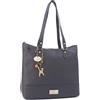 Catwalk Collection Handbags - Borsa a Spalla in Vera Pelle - Borsa Tote Donna - Borsa a Mano - Borsa da Giorno - Grande/Media - Harper - Nero