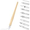 QOWIJEX Set di Pennini per Calligrafia, Manga, per Calligrafia con 1 Portapenne e 9 Pennini, Adatti per Principianti e Artisti, Schizzi, Disegno Manga