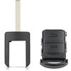 onetop1 Custodia portachiavi auto a 2 pulsanti per Opel Vauxhall Corsa C, Meriva, Astra, Combo, Agila - Modelli HU43/HU100/HU46/YM28. Custodia per chiave con lama, accessorio auto. (HU100)