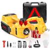 TaskStar Cric per auto Kit, 12V 5 Ton Cric idraulico per auto elettrico (portata: 15,5-45 cm) con chiave elettrica e gonfiatole, Professionale per auto Pickup emergenza Cambio gomme Garage Riparazione