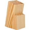 Cassary Ceppo per coltelli da cucina universale 15 pezzi. Porta coltelli da cucina realizzato in legno massiccio. Supporto per i coltelli robusto ed elegante. Portacoltelli da cuccina (Pino)