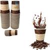 topolenashop 100 Bicchieri in Carta 85ml 200ml 300ml Per Bevande Calde Fredde, Bicchieri XXXl Ecologici Biodegradabili Monouso Made in Italy Per Caffe' Orzo Tè cappuccino birra bibite (Capacità 300 ml)
