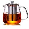 Foeska Teiera in vetro con infusore, teiera da 500 ml, sicura per piano cottura, con infusore in acciaio inossidabile resistente al calore, set per tè in fiore e foglie sfuse.