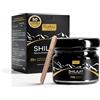 RAIBU Shilajit Himalayano Puro - Resina di Shilajit con 85+ Oligominerali e Acido Fulvico - Alta Potenza, 600 mg per dose giornaliera - Naturale, Vegano e Senza Aditivi