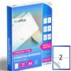 M-office Etichette Adesive A4 Compatibili con Label Printer - Fogli Adesivi, Etichette Bianche per Uso Quotidiano, Carta Adesiva Stampabile per Scrivere (2 etichette per foglio, 10 fogli)