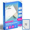 M-office Etichette Adesive A4 Compatibili con Label Printer - Fogli Adesivi, Etichette Bianche per Uso Quotidiano, Carta Adesiva Stampabile per Scrivere (72 etichette per foglio, 25 fogli)