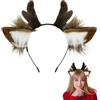 SIOTMERA Fascia per capelli con orecchie da orso marrone, graziosa fascia per capelli mobile per adulti con animali per bambini, morbida fascia per il trucco per lavare il viso da donna