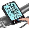 RISEPRO Ciclocomputer wireless, tachimetro per bicicletta e contachilometri RISEPRO Touchscreen impermeabile senza fili con display LCD retroilluminato