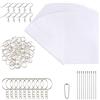 Spydge Kit Plastica Termorestringente 150 Pezzi Kit di Fogli di plastica termoretraibile Includere 20 Fogli di Plastica Termoretraibile Trasparente e 130 PCS Portachiavi Accessori