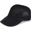 styleBREAKER Cappello Baseball in Carta di Paglia Monocromatico, Leggero e Traspirante con Fibbia in Metallo Regolabile, Cappellino Unisex con Fascia Antiscivolo per Uomo e Donna, Nero