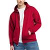 Hanes Felpa con Cappuccio da Uomo EcoSmart Fleece Full Zip per Uomo, con Cappuccio, Rosso Profondo, L