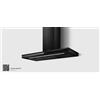 Elica PRF0199698 ADÉLE @ BL MAT/A/60 Cappa a Parete da 60 cm - nero effetto soft touch + vetro nero - Larghezza 60 cm - Touch control - Portata 770 m3/h - Assorbimento 277 W - Classe A - Strip Led 1x7 W - Ex PRF0182412