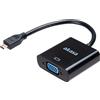 Akasa Convertitore da micro HDMI a VGA, FHD 1080p, placcato oro e nichelato, 15 cm, AK-CBHD21-15BK, adatto per Raspberry Pi 4, GoPro Hero 7, Laptop