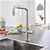 Grohe Blue Home rubinetto da cucina, con sistema di filtraggio, orientabile, 31456DC1, Blue Home supersteel [Rubinetti da Cucina]