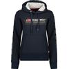 Geographical Norway Gathlete Lady - Felpa Cappuccio Donna Con Tasche A Canguro - Felpa A Manica Lunga Calda - Giacca Abito Ideale Primavera Estate Autunno Inverno (Marino M-taglia 2)