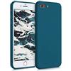 kwmobile Custodia Compatibile con Apple iPhone 7 Plus/iPhone 8 Plus Cover - Back Case per Smartphone in Silicone TPU - Protezione Gommata - petrolio matt