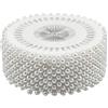 Shengxi Spilli da Sarta Spilli Dritti, 480Pezzi Perni da Cucito Rotondi, Spilli da Sartoria Spilli con Testa di Perla, Perni Dritti con Perla Bianco per Decorazione Artigianato (38mm)