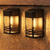 nipify Luce Solare LED Esterno, 2 Pezzi Lampada da Parete Solari LED IP65 Impermeabile luci solari esterno per Recinzione da Giardino Patio Decking Cancello Decorazione Cortile (Bianco Caldo)