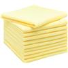 ZOLLNER 10 panni microfibra - multiuso - lavabili in lavatrice a 60°C - senza lasciare aloni e pelucchi - 32x32 cm - giallo - Qualità alberghiera