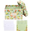 Rileys & Co Scatola per Ricette Citrus - Carte 6x4 Pollici (15,2 x 10,2 cm), Include 50 Carte Ricette e 15 Divisori, Organizzatore Carino per Ricette, Regalo per Casa, Mamma, Addio al Nubilato