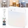 VABOO LED Plafoniera con sensore di movimento per interni, 3000-6500K Lampada da soffitto con sensore di movimento a batteria con Telecomando, Quadrata Plafoniere con Sensore per corridoio, scale, cucina, b