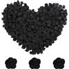 Taoyanmo 144 pezzi di fiori artificiali per il fai da te, piccoli fiori artificiali, per matrimoni, spose, fermagli per capelli, accessori per la produzione fai da te, 2,5 cm (nero)
