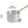 Pentalux casseruola a servire monoporzione Alluminio Puro 99,5% 1 Manico in Ottone Spessore 3mm (10cm)