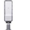 Partenopea Lampione armatura stradale ad alta efficienza illuminazione LED 10000 lm inclinazione regolabile luce per viali strade sentieri giardino 230V (Grigio 100w luce naturale 4000K)