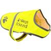 4LegsFriend Dog giallo giubbotto riflettente di sicurezza con foro per il guinzaglio 5 dimensioni - alta visibilità per attività outdoor Day and Night, Keep your Dog visibile, sicura da auto e incidenti di caccia