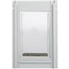 Ideal Pet Products Ideal_Pet_Products Deluxe Aluminum Pet Door con aste telescopiche, Bianco