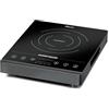 ROMMELSBACHER Piastra singola CT 2002/IN, induzione, vetroceramica, touch control, rilevamento topfer, 10 livelli di potenza, 10 livelli di temperatura 60-240 °C, timer, maniglie, ventola molto