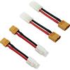 Boladge 2 Coppie Adattatore Maschio Femmina RC Connettore Tamiya a XT60 con 10CM 14AWG Cavo in Silicone per NiCad NiMH Dynamitpacks
