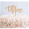 Eysii Decorazione per torta in legno con tre decorazioni per torte di compleanno per 3 anni
