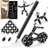 Tigerhu Fidget Pen, penna magnetica, divertente multifunzione, per alleviare lo stress, per uomini, donne, regalo per la festa del papà